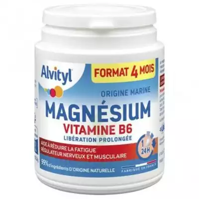 Alvityl Magnésium Vitamine B6 Libération Prolongée Comprimés Lp Pot/120 à SARROLA-CARCOPINO